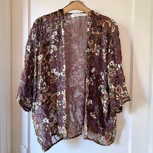 Bishop and Young Velvet Burnout Kimono